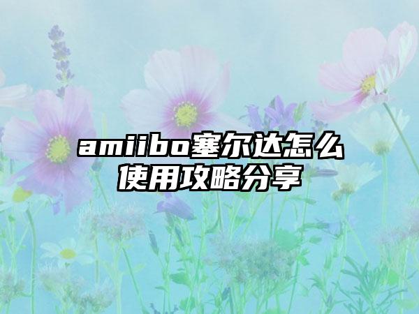 amiibo塞尔达怎么使用攻略分享
