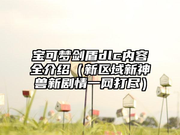 宝可梦剑盾dlc内容全介绍（新区域新神兽新剧情一网打尽）