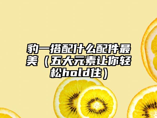 豹一搭配什么配件最美（五大元素让你轻松hold住）