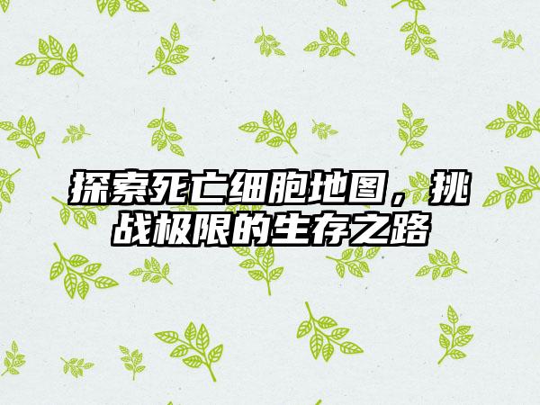 探索死亡细胞地图，挑战极限的生存之路