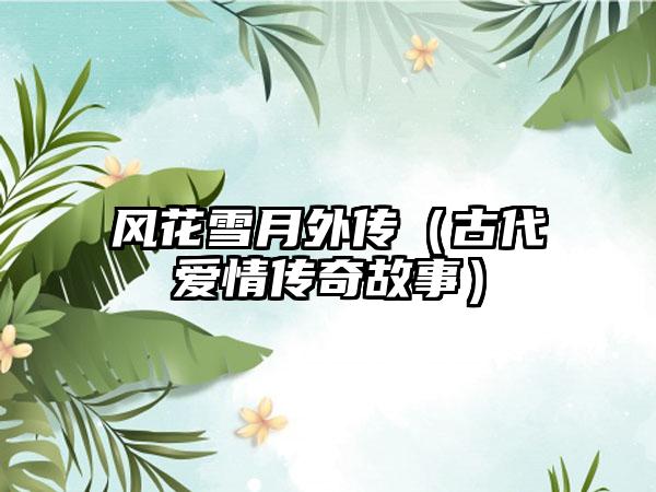 风花雪月外传（古代爱情传奇故事）
