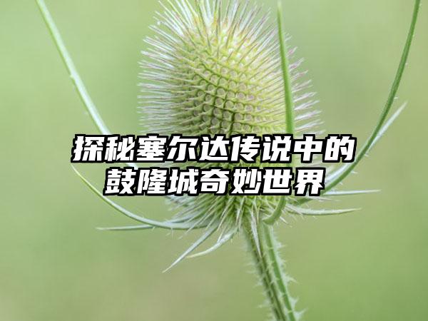 探秘塞尔达传说中的鼓隆城奇妙世界