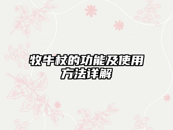 牧牛杖的功能及使用方法详解
