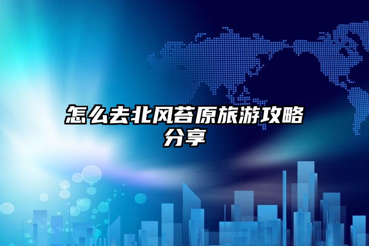怎么去北风苔原旅游攻略分享