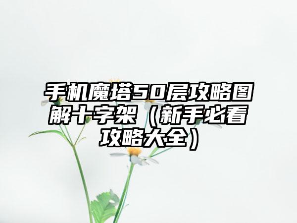 手机魔塔50层攻略图解十字架（新手必看攻略大全）