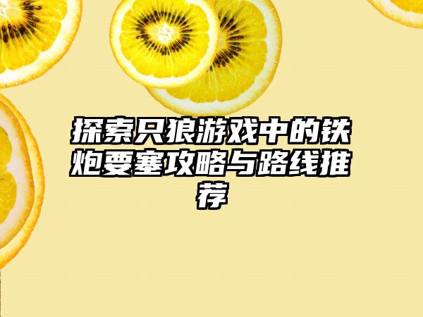 探索只狼游戏中的铁炮要塞攻略与路线推荐