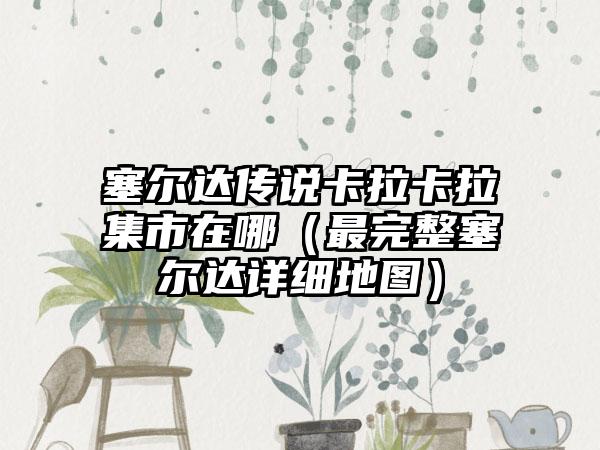 塞尔达传说卡拉卡拉集市在哪（最完整塞尔达详细地图）