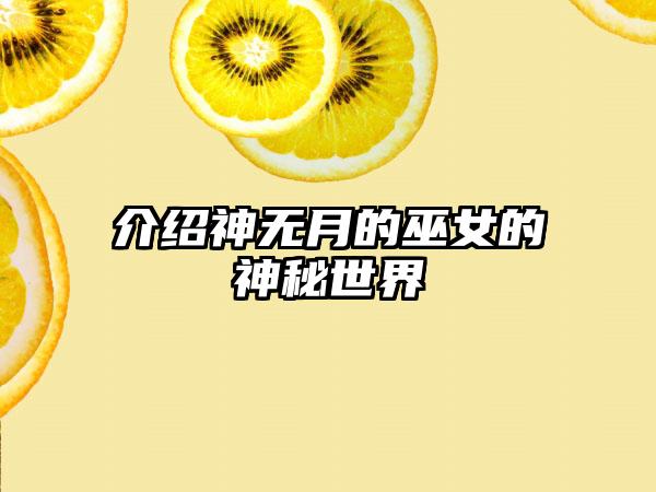 介绍神无月的巫女的神秘世界