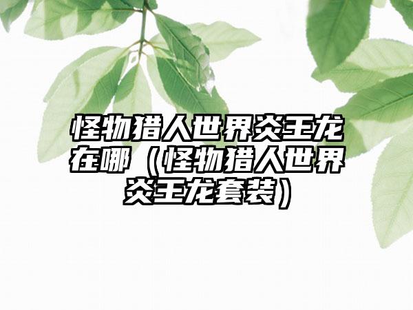 怪物猎人世界炎王龙在哪（怪物猎人世界炎王龙套装）