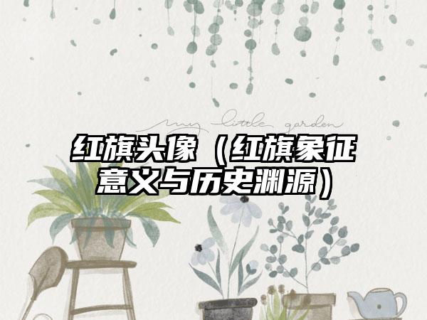 红旗头像（红旗象征意义与历史渊源）