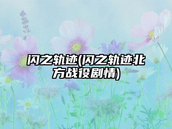 闪之轨迹(闪之轨迹北方战役剧情)