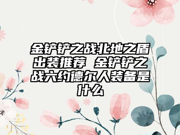 金铲铲之战北地之盾出装推荐 金铲铲之战六约德尔人装备是什么