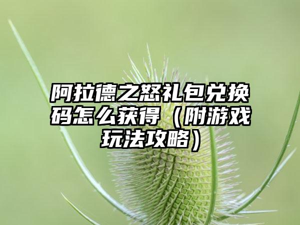 阿拉德之怒礼包兑换码怎么获得（附游戏玩法攻略）