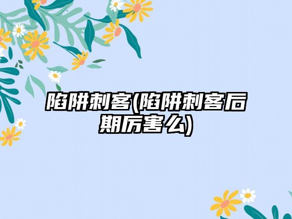 陷阱刺客(陷阱刺客后期厉害么)