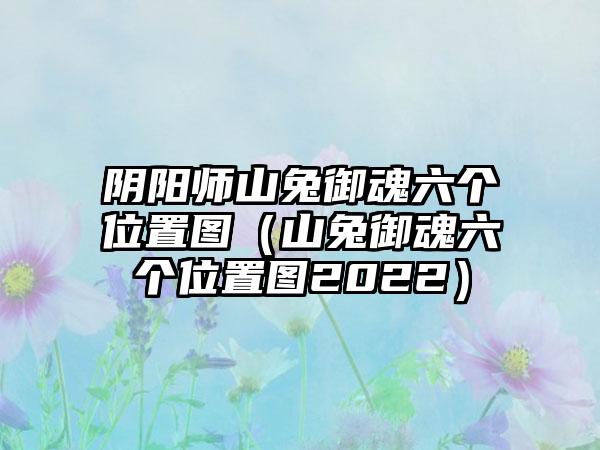 阴阳师山兔御魂六个位置图（山兔御魂六个位置图2022）