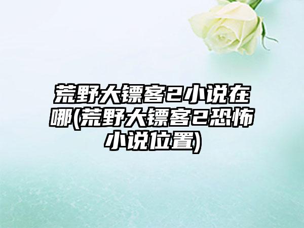 荒野大镖客2小说在哪(荒野大镖客2恐怖小说位置)