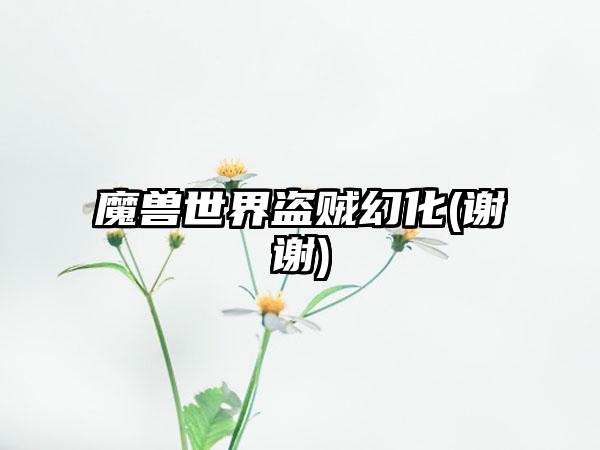 魔兽世界盗贼幻化(谢谢)