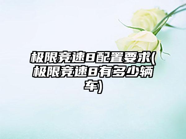 极限竞速8配置要求(极限竞速8有多少辆车)