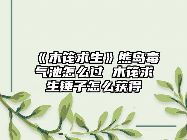 《木筏求生》熊岛毒气池怎么过 木筏求生锤子怎么获得