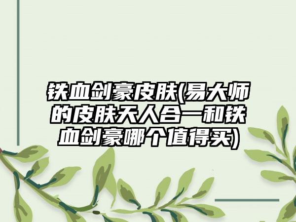 铁血剑豪皮肤(易大师的皮肤天人合一和铁血剑豪哪个值得买)