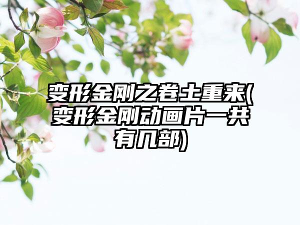 变形金刚之卷土重来(变形金刚动画片一共有几部)