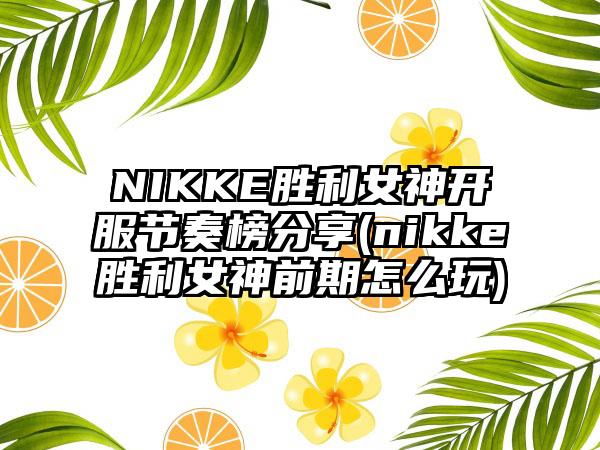 NIKKE胜利女神开服节奏榜分享(nikke胜利女神前期怎么玩)