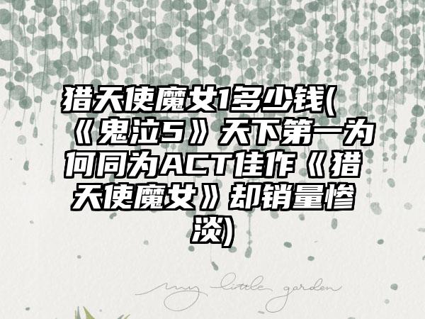 猎天使魔女1多少钱(《鬼泣5》天下第一为何同为ACT佳作《猎天使魔女》却销量惨淡)