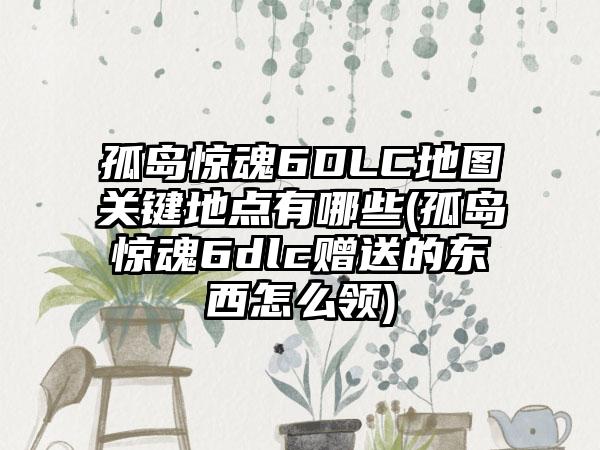 孤岛惊魂6DLC地图关键地点有哪些(孤岛惊魂6dlc赠送的东西怎么领)