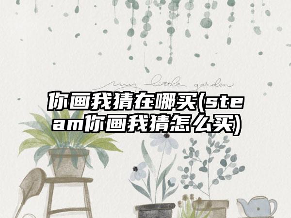 你画我猜在哪买(steam你画我猜怎么买)