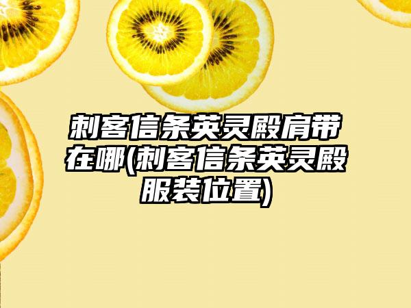 刺客信条英灵殿肩带在哪(刺客信条英灵殿服装位置)