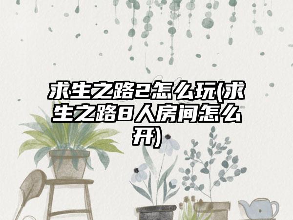 求生之路2怎么玩(求生之路8人房间怎么开)