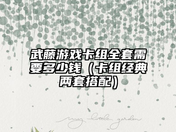 武藤游戏卡组全套需要多少钱（卡组经典两套搭配）