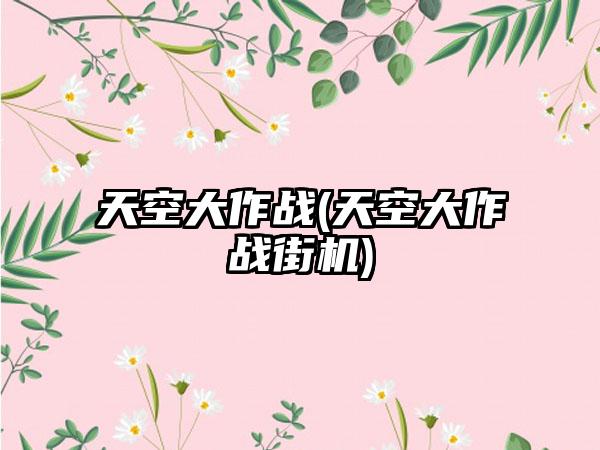 天空大作战(天空大作战街机)