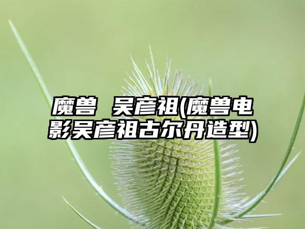 魔兽 吴彦祖(魔兽电影吴彦祖古尔丹造型)