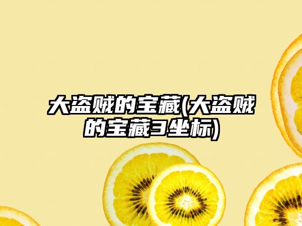 大盗贼的宝藏(大盗贼的宝藏3坐标)