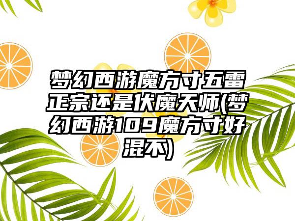 梦幻西游魔方寸五雷正宗还是伏魔天师(梦幻西游109魔方寸好混不)