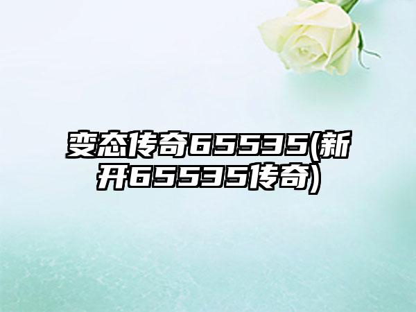 变态传奇65535(新开65535传奇)