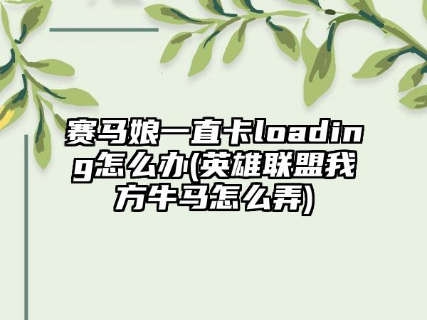 赛马娘一直卡loading怎么办(英雄联盟我方牛马怎么弄)