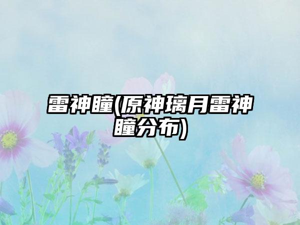 雷神瞳(原神璃月雷神瞳分布)