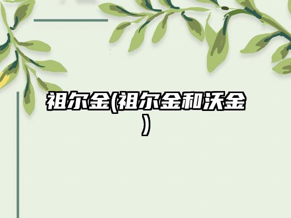 祖尔金(祖尔金和沃金)