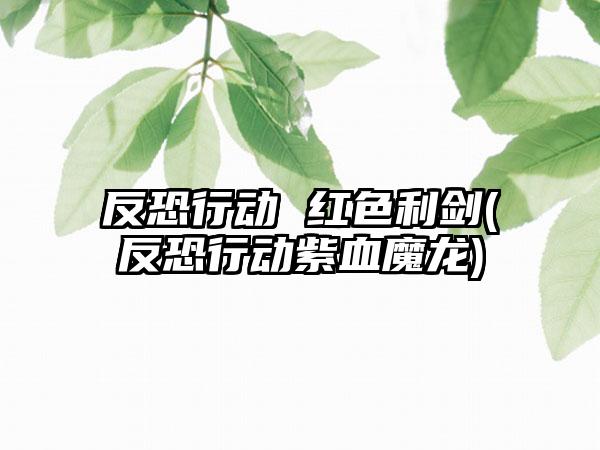 反恐行动 红色利剑(反恐行动紫血魔龙)