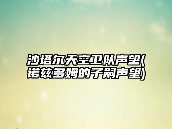 沙塔尔天空卫队声望(诺兹多姆的子嗣声望)