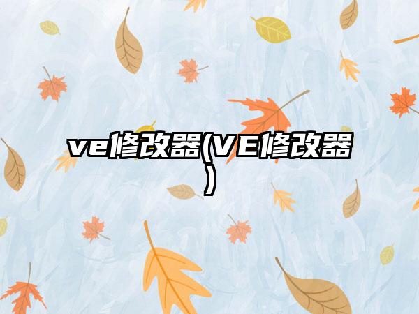 ve修改器(VE修改器)