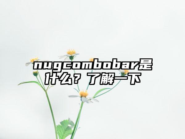 nugcombobar是什么？了解一下