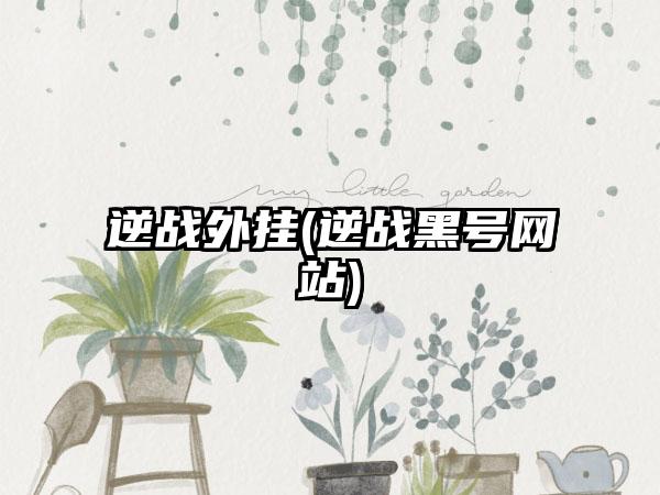 逆战外挂(逆战黑号网站)