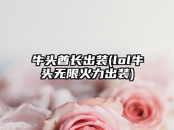 牛头酋长出装(lol牛头无限火力出装)