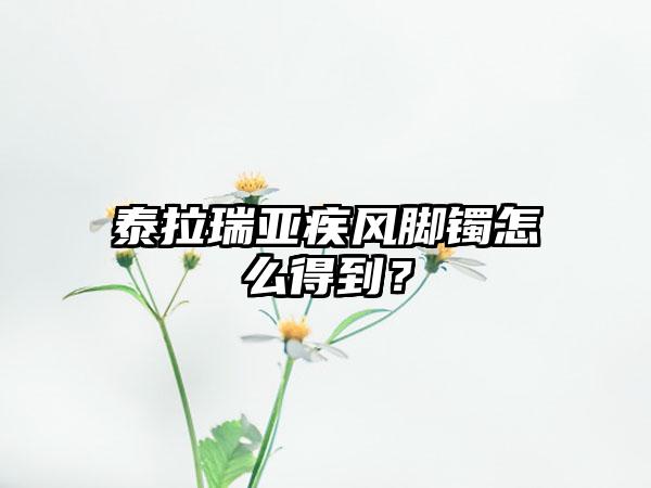 泰拉瑞亚疾风脚镯怎么得到？
