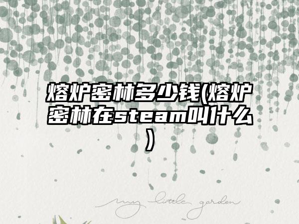 熔炉密林多少钱(熔炉密林在steam叫什么)