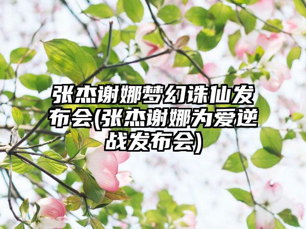 张杰谢娜梦幻诛仙发布会(张杰谢娜为爱逆战发布会)