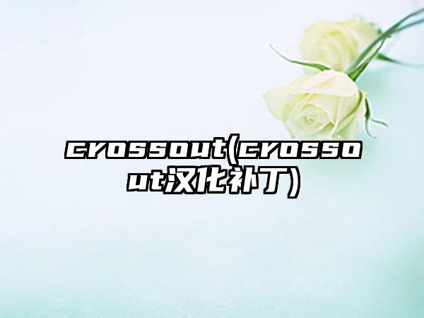 crossout(crossout汉化补丁)